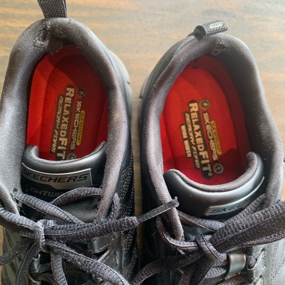 Skechers Work Slip Resistant Women Size 9 Sure Track Erath Ii Black Shoes - Picture 6 of 8